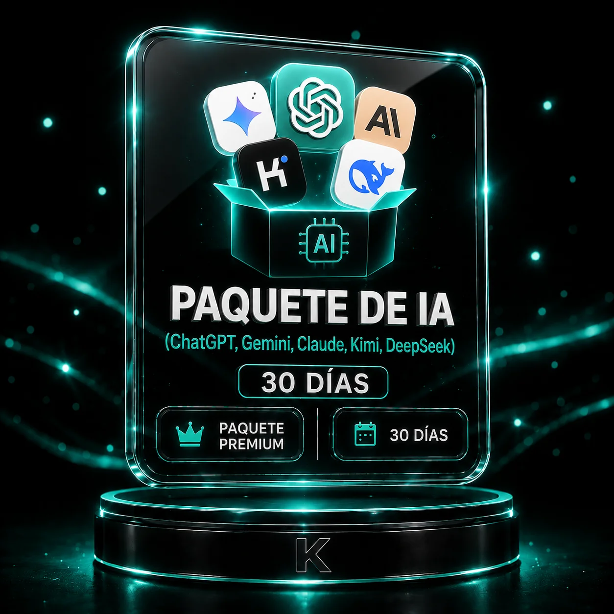 PAQUETE DE IA 1 MES (A TU CORREO)