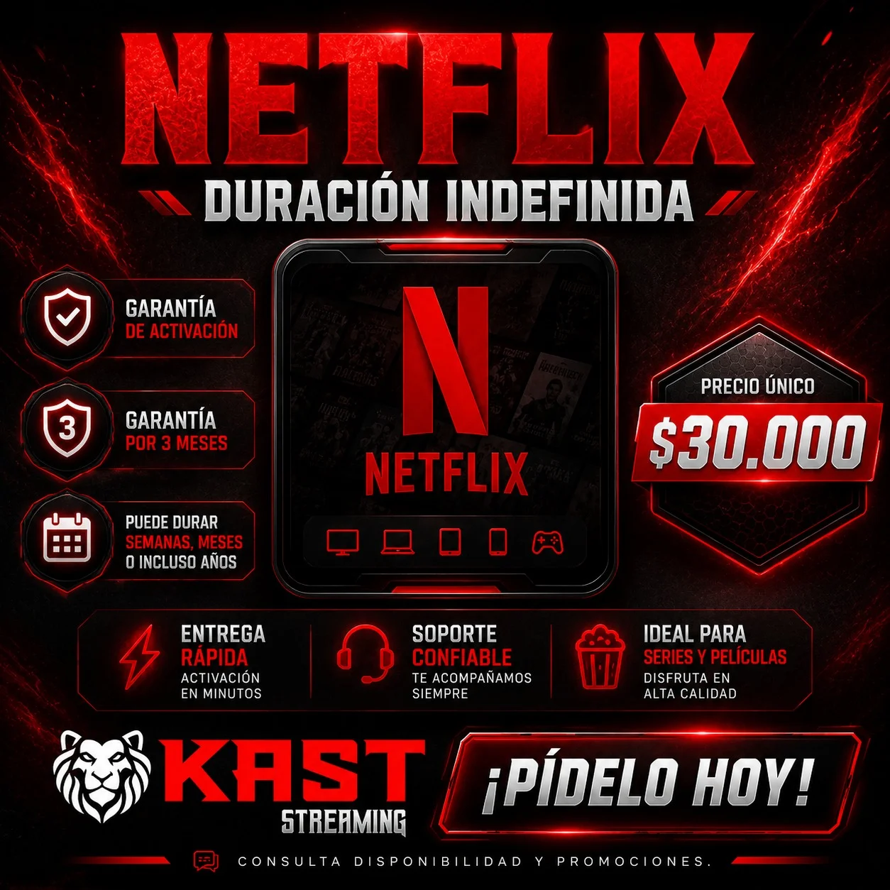 Membresía Streaming — 1 mes